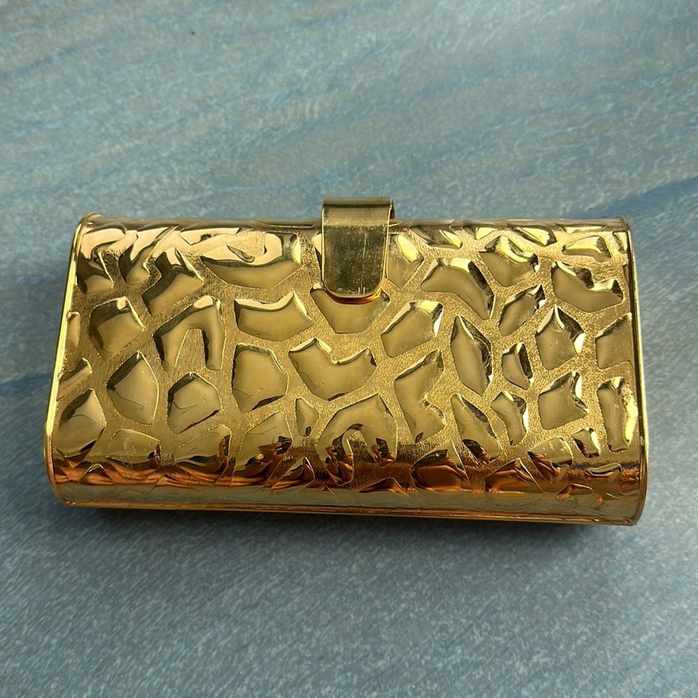 Edie Parker Gold Clutch